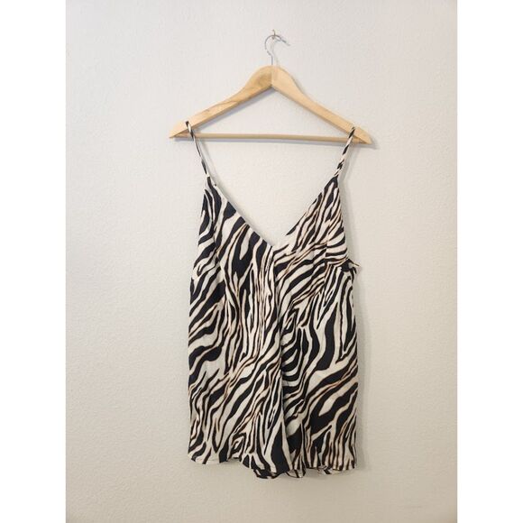 Chloé Kristyn Zebra Print Satin Camisole Top | XL - Picture 1 of 6
